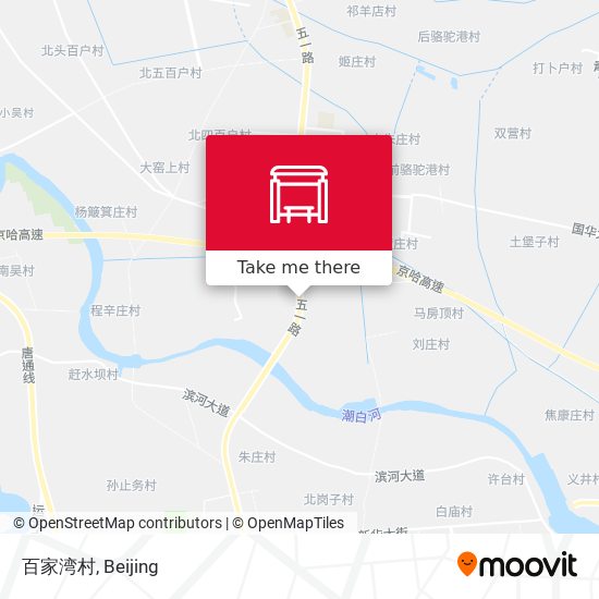 百家湾村 map