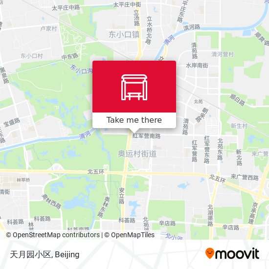 天月园小区 map