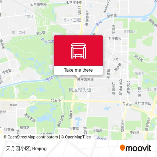 天月园小区 map