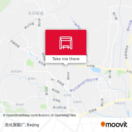 燕化聚酯厂 map