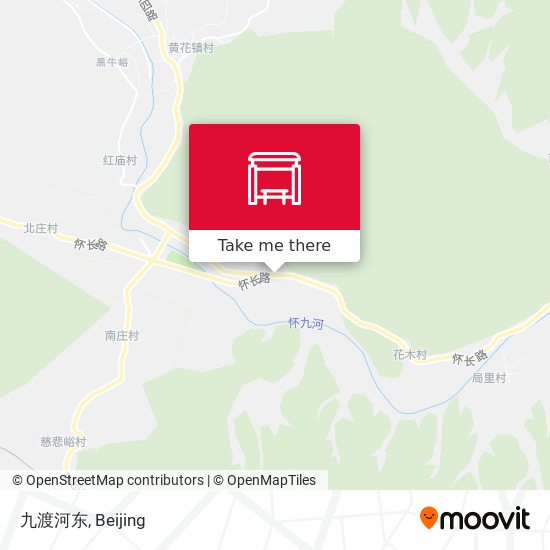 九渡河东 map