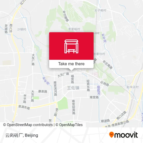 云岗砖厂 map
