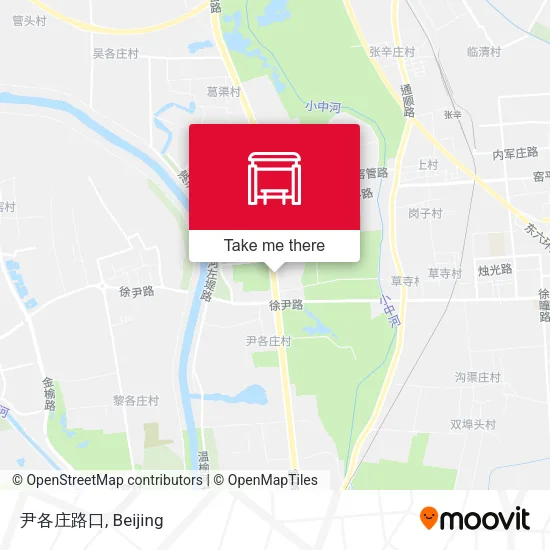 尹各庄路口 map