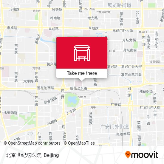 北京世纪坛医院 map