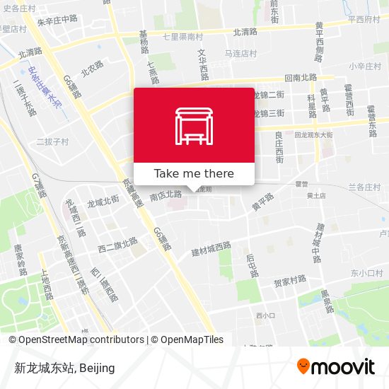 新龙城东站 map