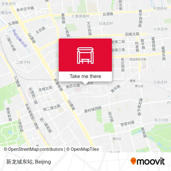 新龙城东站 map
