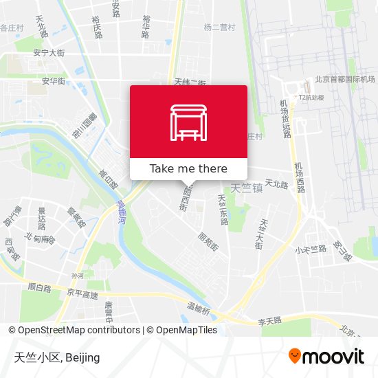 天竺小区 map
