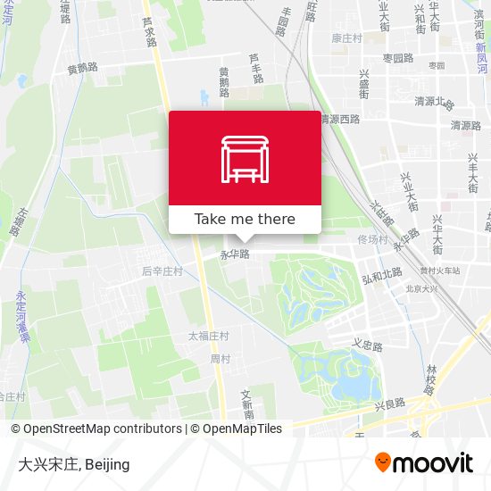 大兴宋庄 map