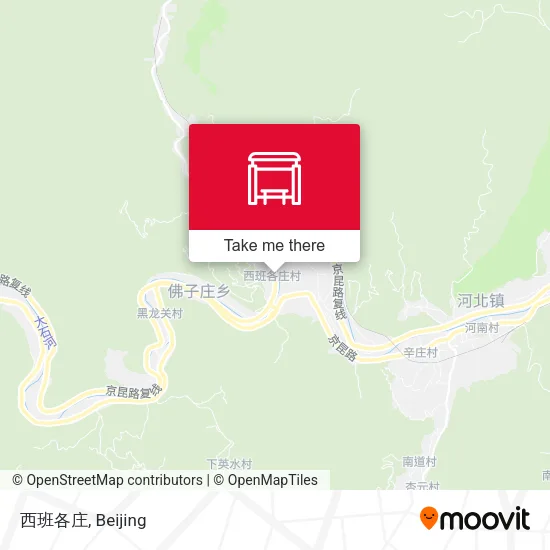 西班各庄 map