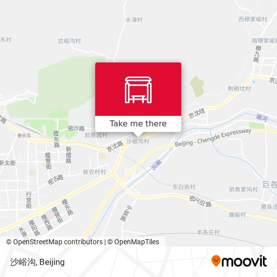 沙峪沟 map