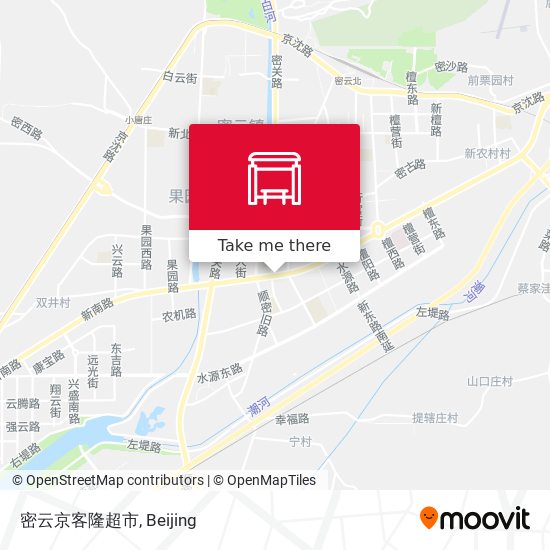 密云京客隆超市 map