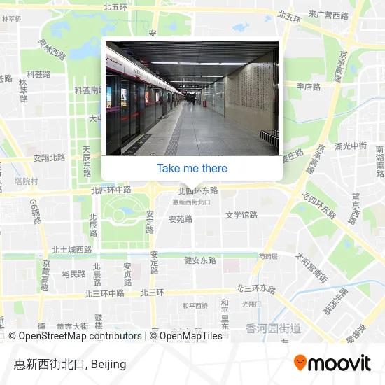 惠新西街北口 map