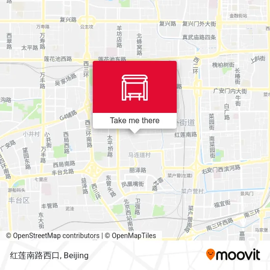 红莲南路西口 map