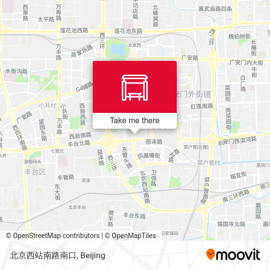 北京西站南路南口 map