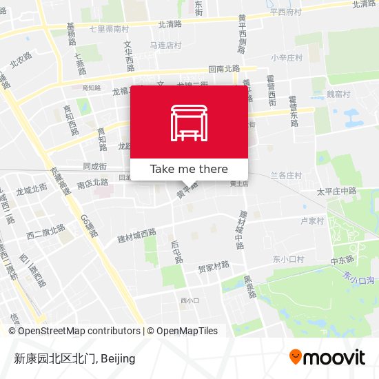 新康园北区北门 map