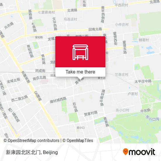 新康园北区北门 map