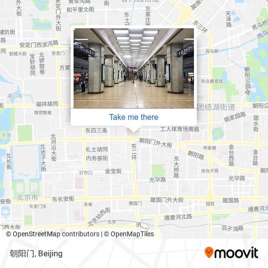 朝阳门 map