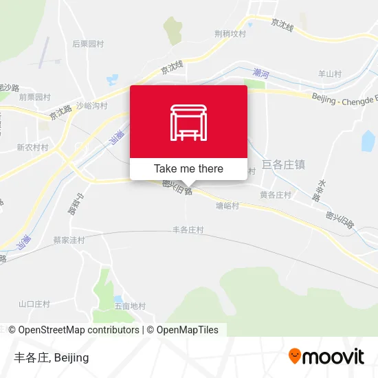 丰各庄 map