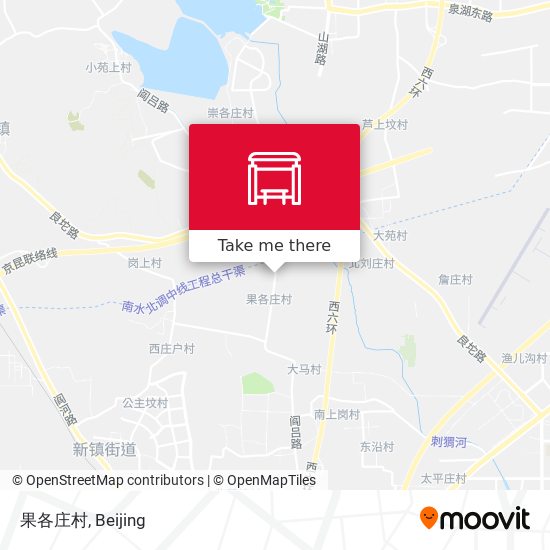 果各庄村 map