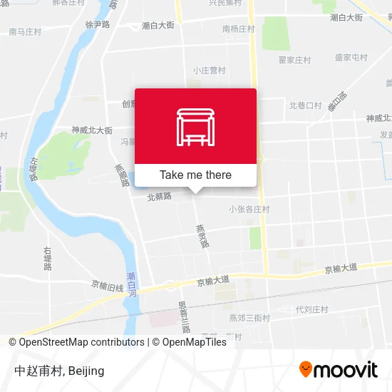 中赵甫村 map