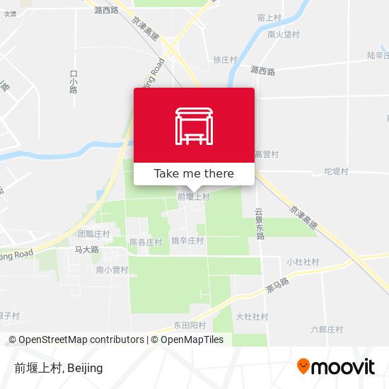前堰上村 map