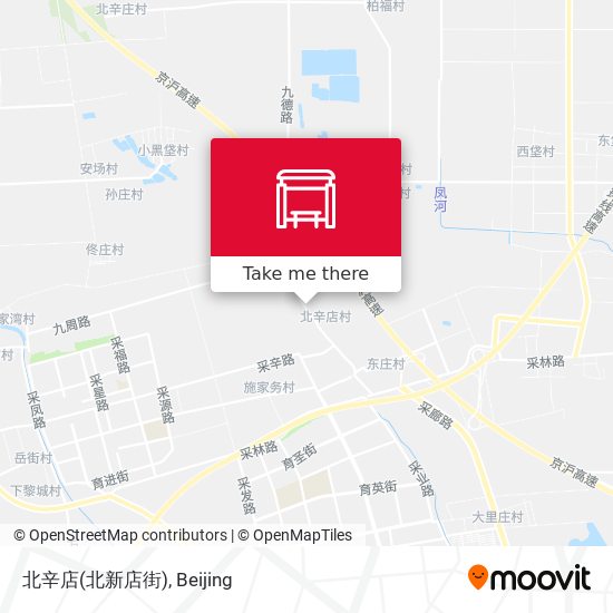 北辛店(北新店街) map