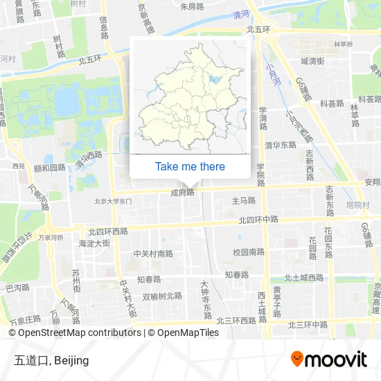 五道口 map