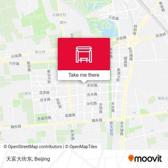 天富大街东 map