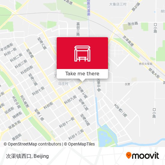 次渠镇西口 map