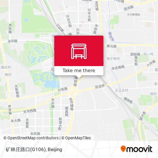 矿林庄路口(G106) map