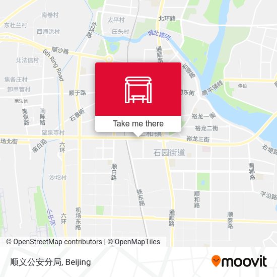 顺义公安分局 map