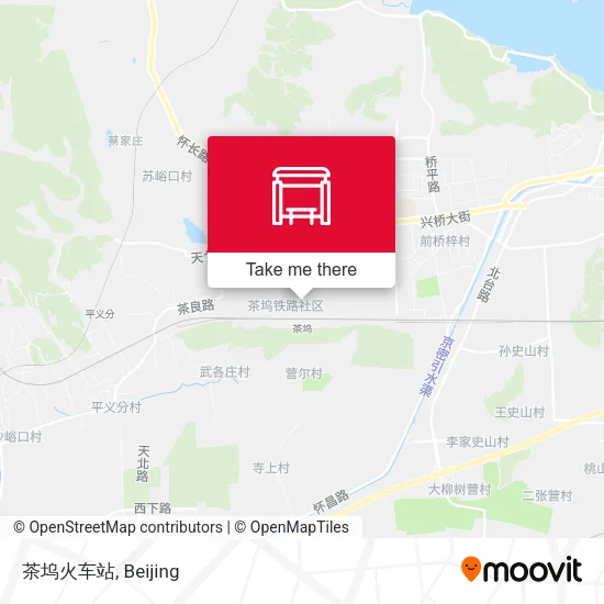茶坞火车站 map