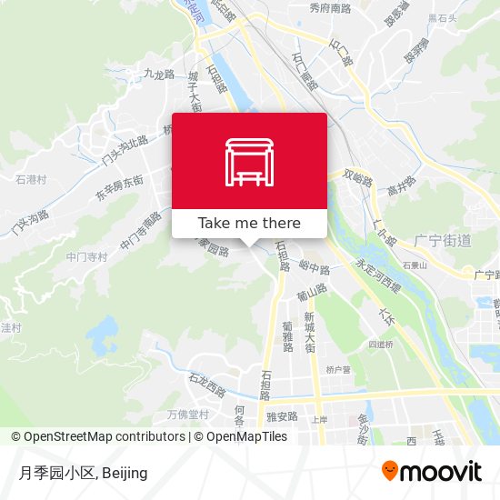 月季园小区 map