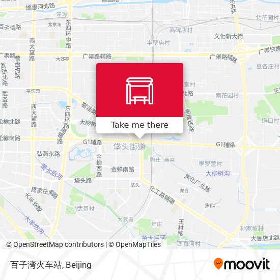 百子湾火车站 map