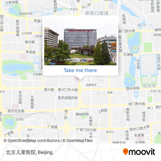 北京儿童医院 map
