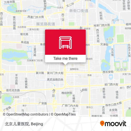 北京儿童医院 map