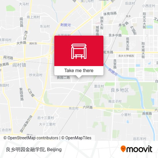 良乡明园金融学院 map