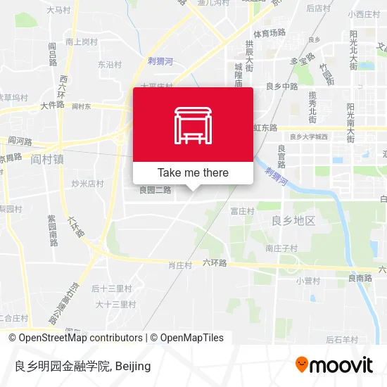 良乡明园金融学院 map