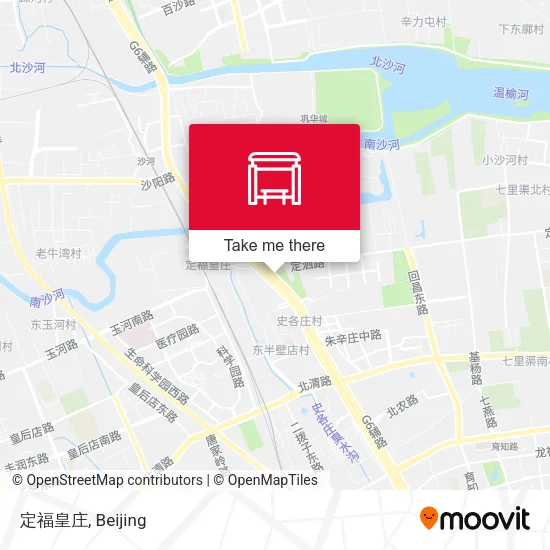 定福皇庄 map