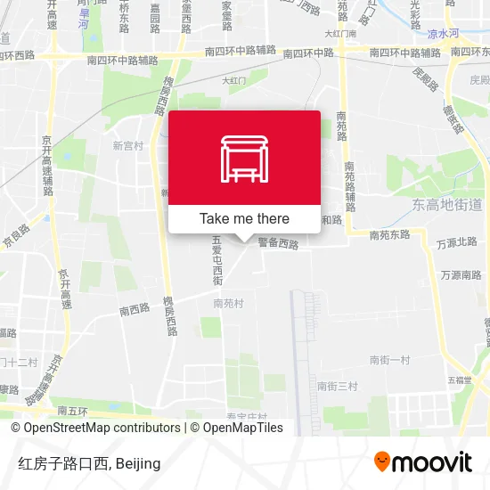 红房子路口西 map