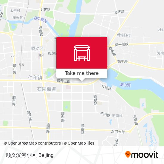 顺义滨河小区 map