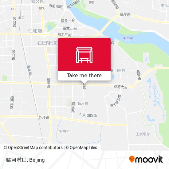 临河村口 map