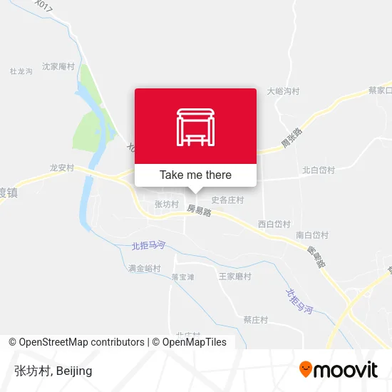 张坊村 map