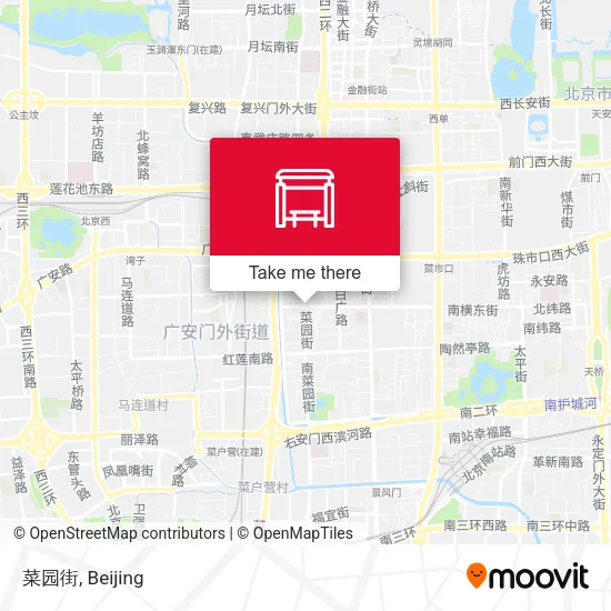 菜园街 map