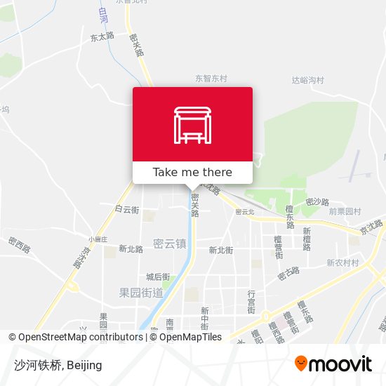沙河铁桥 map