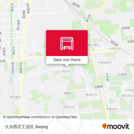 大兴西庄工业区 map