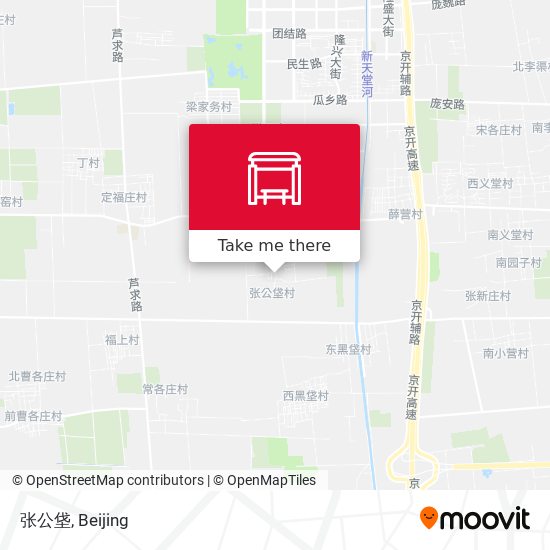 张公垡 map