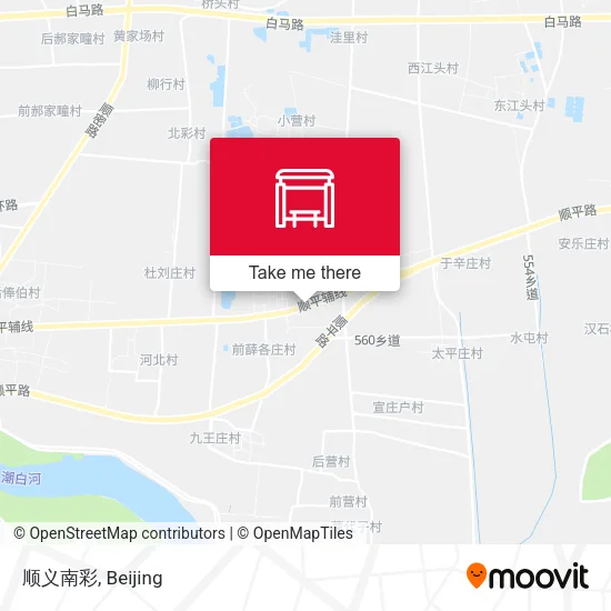 顺义南彩 map