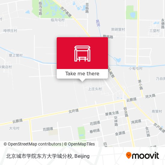 北京城市学院东方大学城分校 map