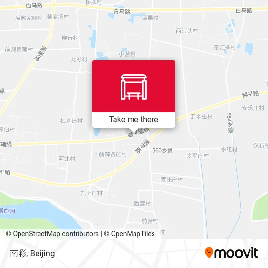 南彩 map